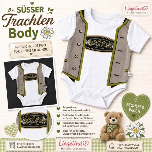 Jungen trachten body lederhose - trachten-body,
