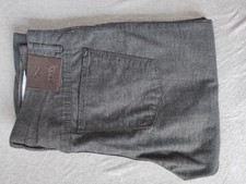 Herren Hose von Brax, Größe 94, Grau, Dunkelgrau, Langbeinhose