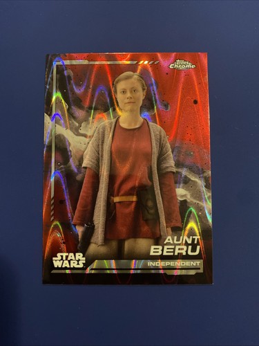 Star wars karte topps chrome - star,