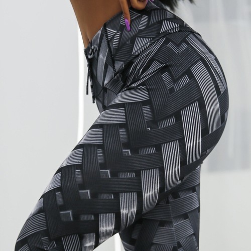 Damen push yoga leggings 3d - damen,