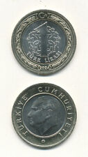 Turkey / Türkei - 1 Lirasi 2024 UNC - Bimetall