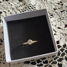 Moissanite Solitär Ring 1