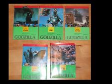 5 Godzilla Fotoromane mit Einband, in Farbe, viele Fotos japanisch Bandai
