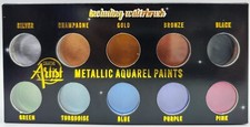 Metallic Aquarellfarben Set