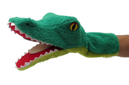 Krokodil plüsch handpuppe - plüsch,