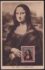 SELTENE MAXIMUMKARTE - BUND 148 MONA LISA / IN SELTENER TYPE = KLEINES BILDNIS