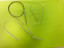 4 Konvolut Stricknadeln Rundstricknadeln - div. Größen - Metall