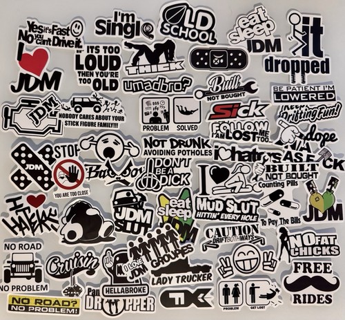 Stickerbomb set jdm spruch - stickerbomb,