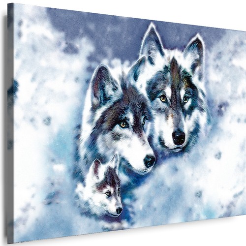 Leinwand bilder wölfe - wölfe, tiere