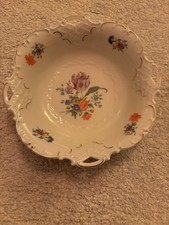 Porzellan Schale Altschönwald Bavaria Germany Blumenmotiv Goldrand