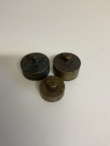 Alte gewichte messing - 3x,