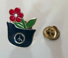 Pin Blumentopf Peace Zeichen