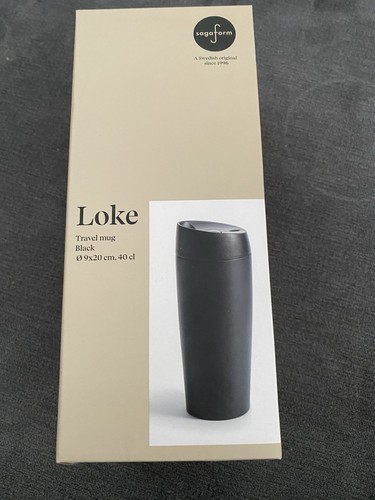 Sagaform loke travel mug black - mug,