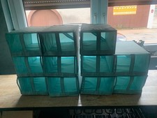 Aufbewahrungsboxen Organizer Ordnungssystem 11 x Boxen faltbar, türkis