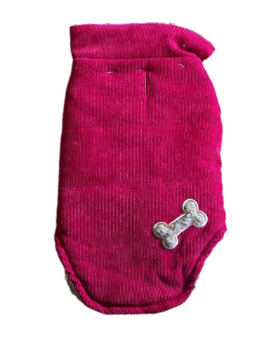 Hundemantel rot art cord - hundemantel,