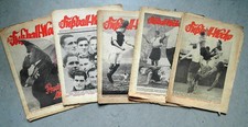 5 x Fußball-Woche FuWo, 1937, Fussball, Ausgabe Brandenburg