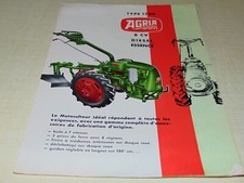 Prospekt Brochure Motorhacke AGRIA Typ 1700 8 PS Diesel Benzin