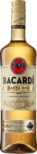Bacardi carta oro vol - oro, 37,5%