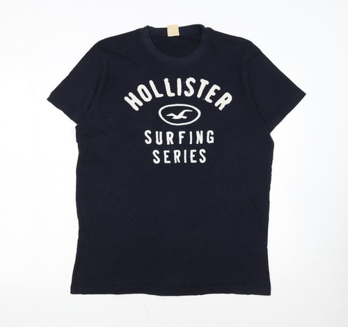 Hollister herren shirt navy - t-shirt,