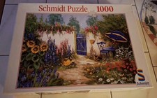 Schmidt Puzzle Nr. 57008, 1000 Teile, " Bei der Gartenmauer " , 652 x 476 mm