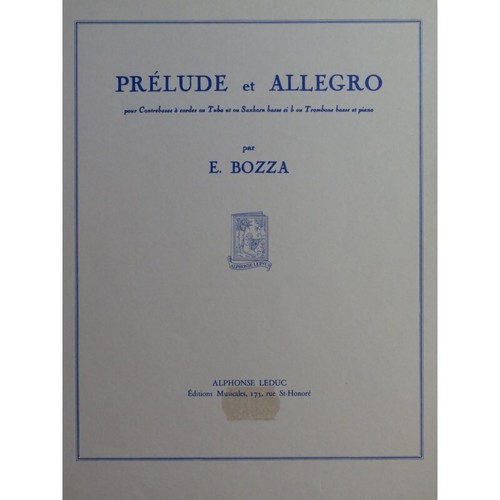 Bozza eugen prelude - bozza,