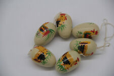 6er Set Ostereier Holzeier