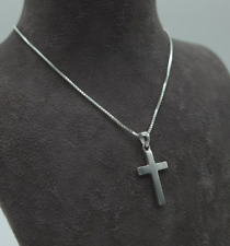 Kreuz Anhänger mit Kette Echt Silber 925 Längen frei wählbar Erwachsene Kinder