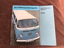 Original VW Bus T2 Bulli Personentransporter  Prospekt  Nov.  70 und Preisliste
