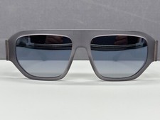 Ic Berlin Sonnenbrille Herren  grau eckig groß L XL Sam verspiegelt NP:499