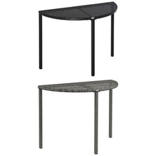 Balkontisch Beistelltisch Rattantisch Polyrattan Gartentisch Gartenmöbel