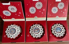 Hutschenreuther Porzellan Schmuckstern Stern 2022  ca. 7,5 cm / 3er Set