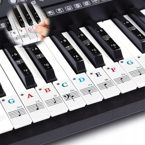 Piano keyboard stickers - piano,