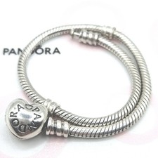 Pandora "Moments Armband Herzverschluß" 590719 ca. 19,5 cm Länge Original Silber
