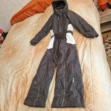 Schneeanzug, Skianzug, Wed'ze,Gr. 140, grau/weiß, Kapuze,pull'n fit,gut erhalten