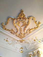 Stuckecke Stuckdecke Stuck Gips Alabaster Gipsstuck Handgefertigt Relief