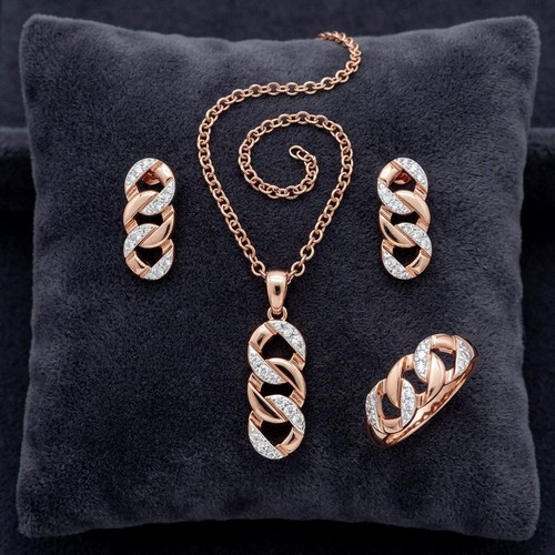 Schmuckset hohlmuster zirkon - schmuckset,