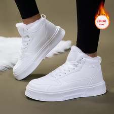 Damen-Freizeit-Sportschuhe, weiße Outdoor-Stiefel, Sportsneaker, warme Neu
