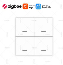 Tuya Zigbee Drahtlose Szene Schalter Push Button Controller 4 Gang 12 Modi Smart