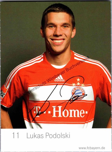 Autogrammkarte lukas podolski - autogrammkarte,