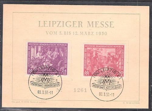 Ddr ereigniskarte leipziger - ddr.,