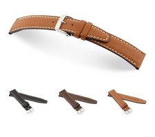 RIOS1931 Uhrenarmband Schweinsleder "Havana", 18-22 mm, 3 Farben, neu!