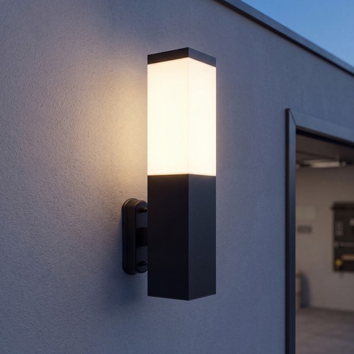 Außenlampe schwarz edelstahl - außenlampe,