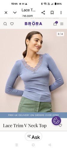 Brora spitzenbesatz pointelle - spitzenbesatz,