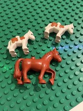 LEGO Duplo Pferde 3x Figuren