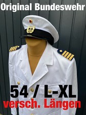 Bundeswehr Marine Sakko 54 Uniform Jacke Kostüm Kapitän Karneval Offizier weiß