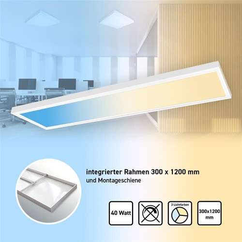 Restposten led panel - panel, 120x30cm