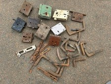 Konvolut Kastenschloss antik alt Türschloss Stahl Tür ohne Schlüssel