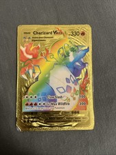 Charizard VMAX Gold Karte Selten Fanmade ZEN NM Pokémon