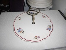 SARREGUEMINES AGRESTE FRANCE ETAGERE/KUCHENPLATTE/TORTENPLATTE/KÄSEPLATTE