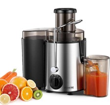 Zentrifugaler Entsafter Obstentsafter Edelstahl Juicer Saftpresse 400W 65mm